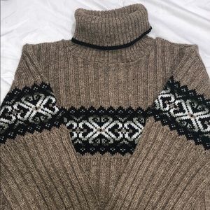 Dress Barn brown turtleneck sweater